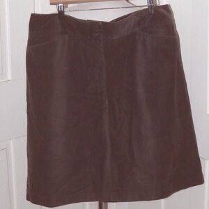 Talbots Brown A-Line Skirt